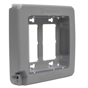 Intermatic Weatherproof While-in-Use Box Covers Universal 2 Gang Gray