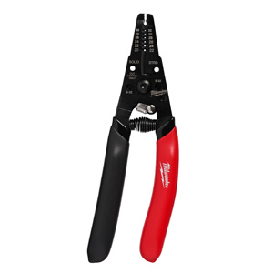 Milwaukee Cable Cutter & Strippers 30 - 20 Solid AWG, 32 - 22 Stranded AWG Black/Red Dipped