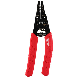 Milwaukee Cable Cutter & Strippers 20 - 10 Solid AWG, 20 - 12 Stranded AWG Red Spring