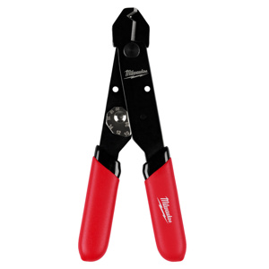 Milwaukee Cable Cutter & Strippers 22 - 10 Solid AWG, 24 - 12 Stranded AWG Red