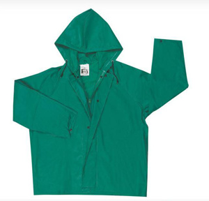 MCR Safety Limited FR Dominator 1-Piece Hooded Rain Jackets 2XL Kelly Green