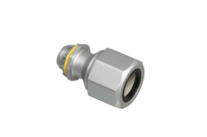 Arlington LTMC Series Straight PVC Jacketed MC & Teck 90 Degree Connectors Non-insulated 1/2 in Compression x Threaded Zinc Die Cast