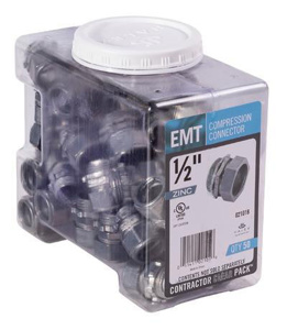 Halex <em class="search-results-highlight">EMT</em> Compression Connectors 1/2 in Zinc Die Cast Concrete-tight