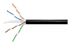Buried Premise Cable - Commscope Cat 5E 24 AWG Black 4