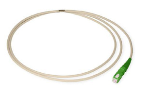 Commscope Indoor Riser Bend-insensitive Fiber Cable Assemblies 4 ft SC/APC - Pigtail Simplex SM - OS1 1 Fiber Ivory