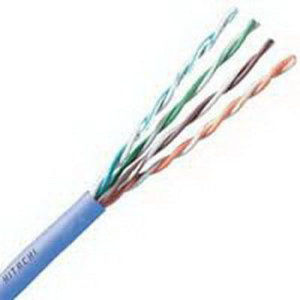 Proterial Cable America Proterial Cable Hitachi Cat5e CMR Riser Cable 24 AWG Stranded Blue 4