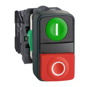 Square D Harmony® XB5 Complete Double-headed Push Buttons 22 mm Green/Red Spring