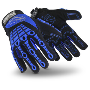 HexArmor Chrome Series® 4026 Velcro Cuff Gloves Large Black/Hi-viz Green Cut A8 Synthetic Leather