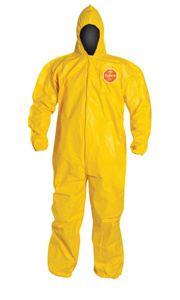 DuPont™ Tychem® 2000 Hooded Disposable Coveralls 3XL Yellow Unisex