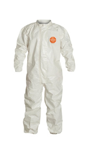 DuPont™ Tychem® 4000 Collared Taped Seam Disposable Coveralls 3XL White Unisex