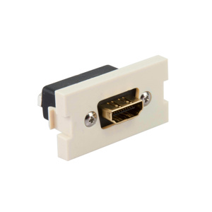 Leviton 41290 Series QuickPort® Multimedia Outlet System HDMI Feed Through Modules HDMI MOS Module Plastic Ivory