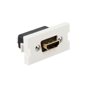 Leviton 41290 Series QuickPort® Multimedia Outlet System HDMI Feed Through Modules HDMI MOS Module Plastic White