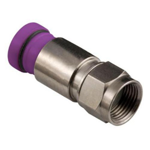 Belden Snap-N-Seal® Series F Connectors Coax Connector Brass Violet