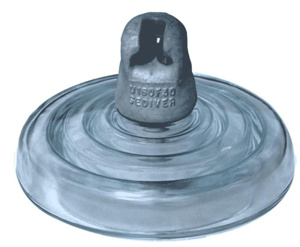 Sediver Toughened Glass HVAC Insulators with Corrosion Prevention Sleeve Standard ANSI 52-5-H