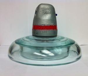 Sediver Toughened Glass HVAC Insulators with Corrosion Prevention Sleeve Standard ANSI 52-11
