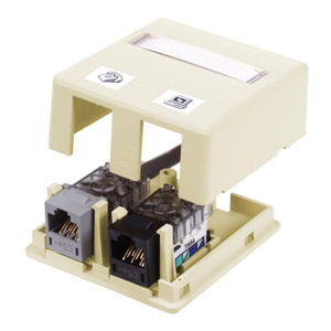 Hubbell Premise Wiring iStation HSB2 Series Two Port Surface Mount Boxes