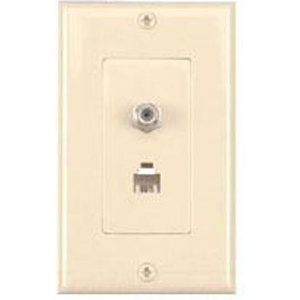 GC Electronics 30-973 Series Surface Boxes 1-Coax Ivory