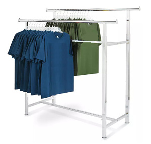 U Line Double-rail Clothing Racks
