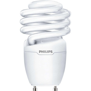 Signify Lighting Energy Saver Series Twister Compact Fluorescent Lamps Twist CFL 2-pin Bi-pin (GU24) 4100 K 18 W