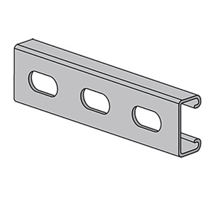 PUPCO AS-164-OS Series Slotted Strut Channels 13/16" x 1-5/8" Single, Slotted Pre-galvanized