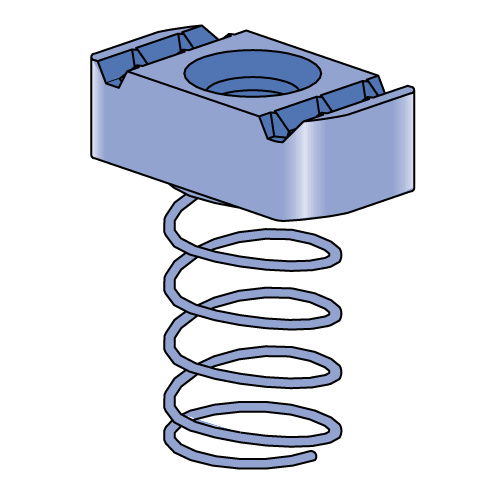 Atkore Unistrut Atkore Unistrut Unistrut 15/8 in Series Channel Nuts 1/4 in Spring Nut Steel