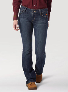 Wrangler FR Retro® Mae Boot Cut Jeans 1 x 30 Blue Womens