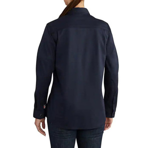 Carhartt FR Rugged <em class="search-results-highlight">Flex</em>® Relaxed Button Work Shirts 2XL Dark Navy Womens