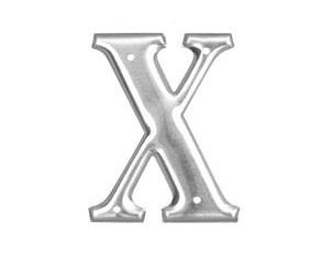 Premax Roman Typeface Embossed Aluminum Letters and Numbers X Aluminum