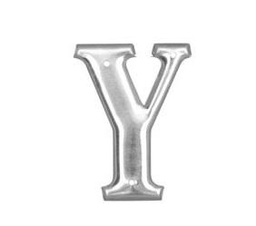 Premax Roman Typeface Embossed Aluminum Letters and Numbers Y Aluminum