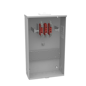 Milbank No Bypass Ringed Meter Sockets 20 A 600 VAC OH/UG 5 Jaw 1 Position 1 Phase Ground Lug Small Closing Plate