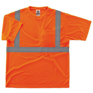 Ergodyne GloWear® High Vis Reflective T-shirts 2XL High Vis Orange Mens
