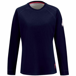 Kits - Workwear Outfitters Bulwark FR iQ Series® Shirts - BHI <em class="search-results-highlight">Logo</em> Medium Dark Blue Womens