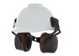 MSA V-Gard® Helmet-mounted Hearing Protection Earmuffs 31 One Size Fits Most Black