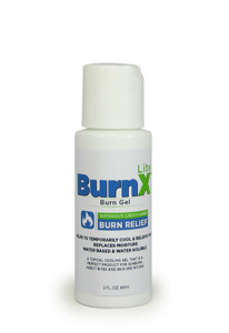 Coretex Lite Burn X Lidocaine-free Burn Gel 2 oz Aloe Vera, Menthol, Spearmint Oil, Tea Tree, Vitamins A & E, Water Bottle
