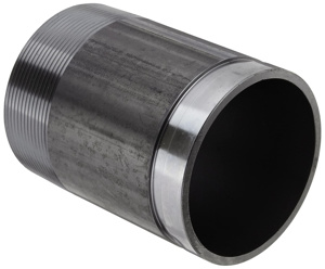 A106B Seamless Carbon Steel Pipe Nipples 3 x 10 in STD (Standard) Domestic Groove One End x Thread One End