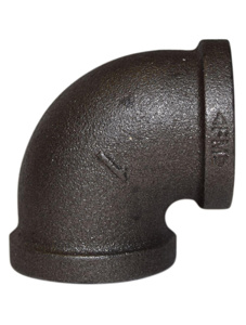 Black Malleable Iron 90 Degree Elbows 1 in Import