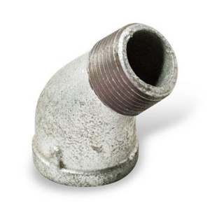 Galvanized Malleable Iron 45 Degree Street <em class="search-results-highlight">Elbows</em> 1 in Domestic Threaded