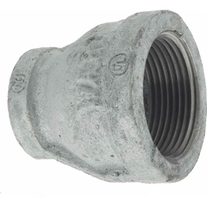 Galvanized Malleable Iron Reducing Couplings 1 x 3/4 in 150 lb Domestic