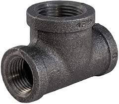 Black Malleable Iron Bullhead Tees 2 x 1-1/2 in 150 <em class="search-results-highlight">lb</em> Import