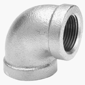 Galvanized Malleable Iron 90 Degree Reducing Elbows 1-1/2 in x 1-1/4 in 150 lb Domestic