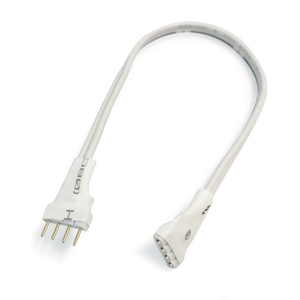 Nora Lighting NUTP7 Series Tape Light System Interconnection Cables 36 in White 12/24 VDC