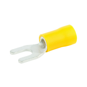NSI Industries Insulated Fork Terminals 12 - 10 AWG Vinyl Yellow