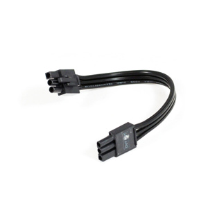 Nora Lighting NUD Series Undercabinet Linking Cables 6 in Black