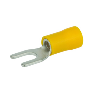 NSI Industries Insulated Fork Terminals 12 - 10 AWG Vinyl Yellow