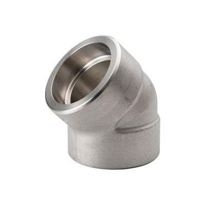 Stainless Steel 304L 45 Degree Elbows 1/2 in 3000 lb Socket Weld Import