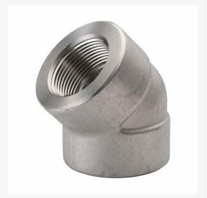 Stainless Steel 304L 45 Degree Elbows 3/4 in 3000 lb Threaded Import FPT
