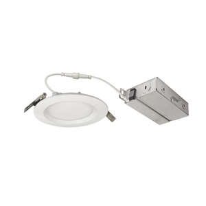Nora Lighting FLIN Recessed Wafer Lights 120 V <em class="search-results-highlight">11</em> W <em class="search-results-highlight">4</em> in 2700/3000/3500/4000/5000 K Matte White Dimmable 950 lm