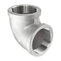 Stainless Steel 316 90 Degree Elbows 1-1/2 in 150 lb Threaded Import FPT