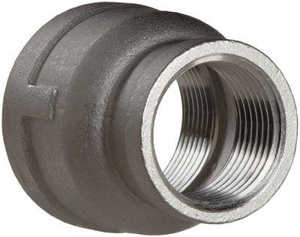Stainless Steel 316 Reducing Couplings 3/8 x 1/4 in 150 lb Threaded Import FPT