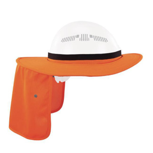Ergodyne Chill-Its® 6660 Series Hard Hat Brims with Shade Orange Polyester